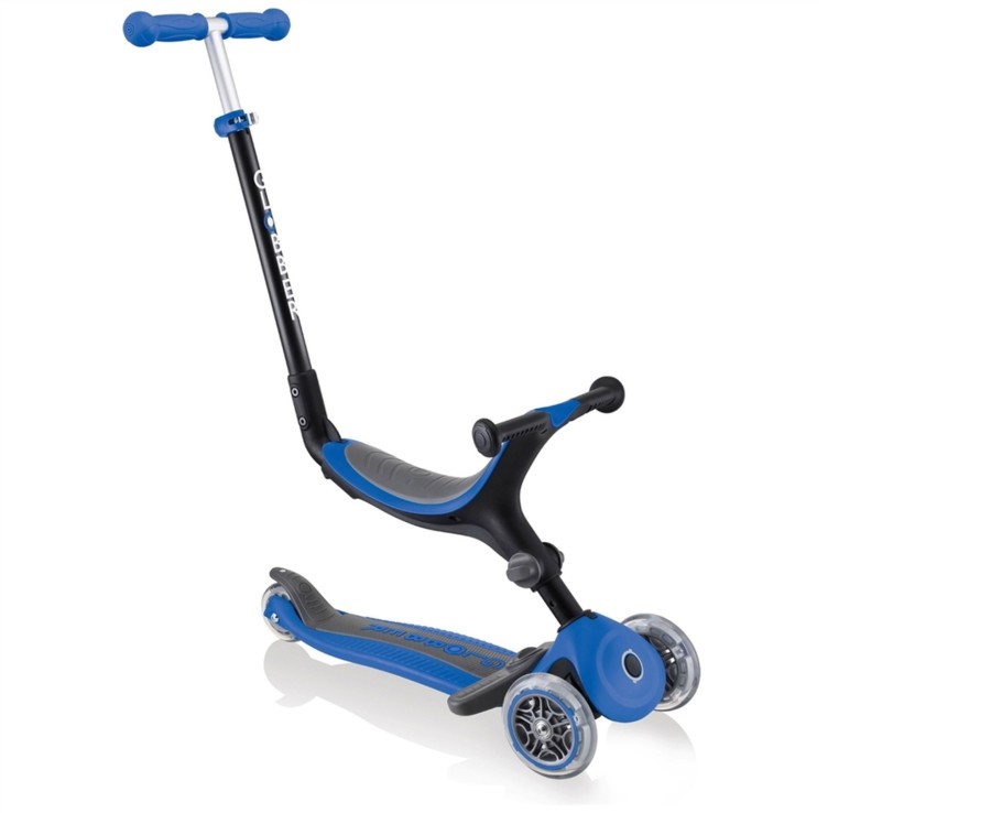 Outdoor Ken Black Toys | Globber Go Up Foldable Plus Navy Blue Scooter