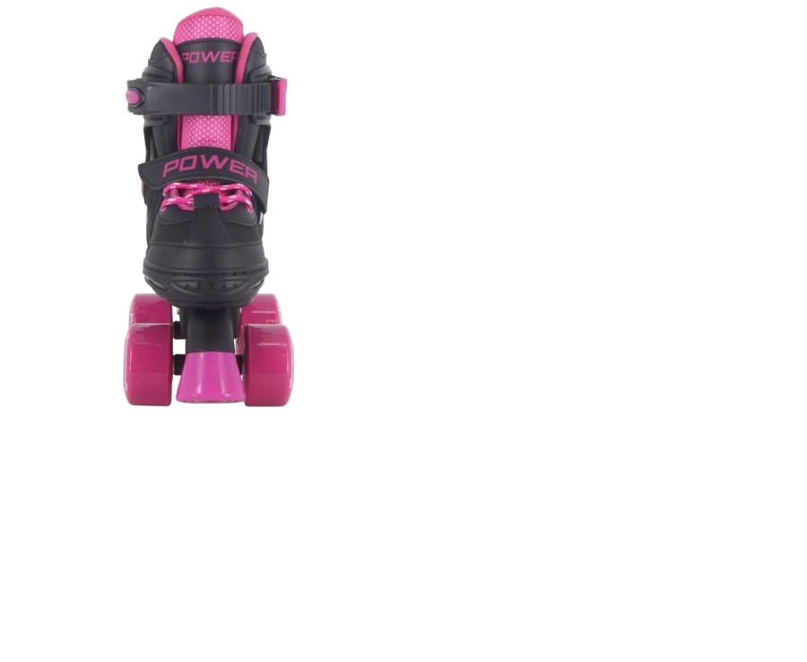 Outdoor Ken Black Toys | Adjustable Quad Skate Pink Black 9-12J