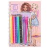 Learning & Education Ken Black Toys | Topmodel Colouring Book With Pen Set