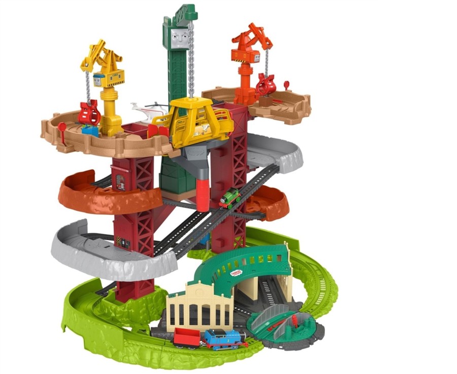 Toys Ken Black Toys | Thomas & Friends Fisher-Price Trains & Cranes Super Tower Track Set