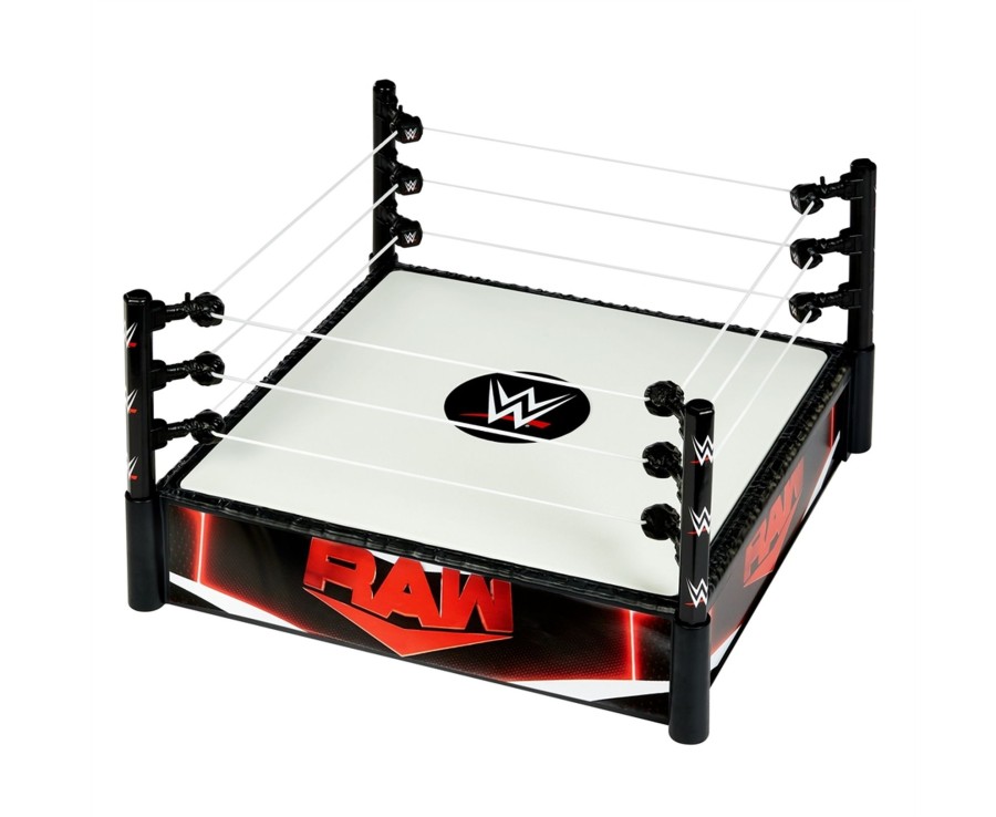 Toys Ken Black Toys | Wwe Superstar Ring With Spring-Loaded Mat