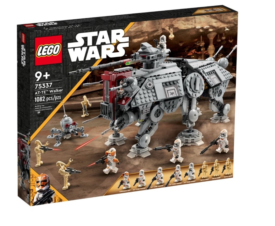 Toys Ken Black Toys | Lego 75337 Star Wars At-Te Walker Set With Droid Figures