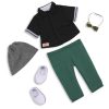 Toys Ken Black Toys | Our Generation Lorenz 18-Inch Boy Doll With Beanie & Bowtie Outfit