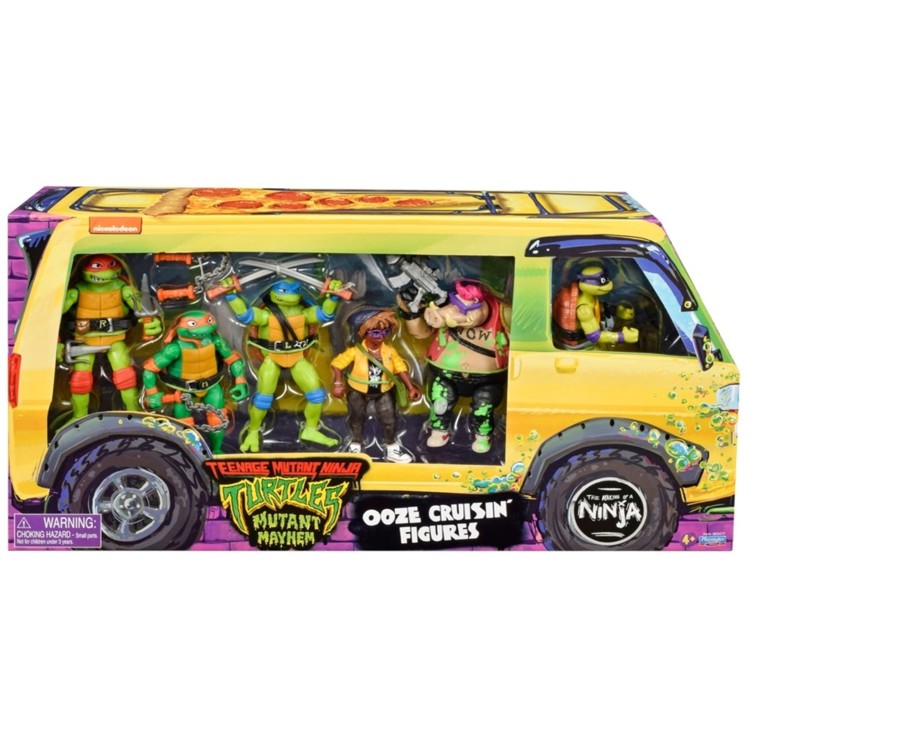 Toys Ken Black Toys | Teenage Mutant Ninja Turtles Mutant Mayhem Basic Ooze Cruisin' Figures 6 Pack