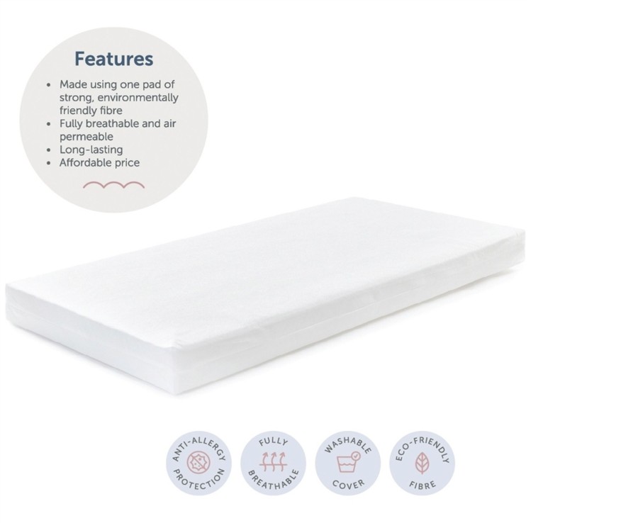 Baby Ken Black Toys | Baby Elegance Breathe-Dry Fibre Cot Bed Mattress 140X70Cm