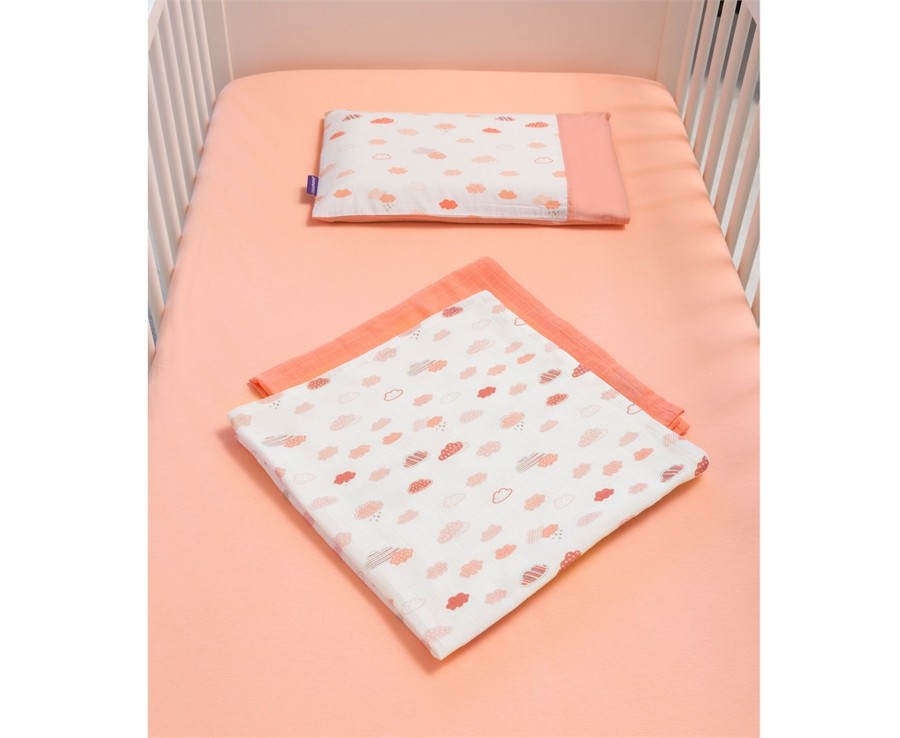 Baby Ken Black Toys | Cot Fitted Sheets 100% Jersey Cotton 60 X 120 X 12 Cm - Coral 2 Pack