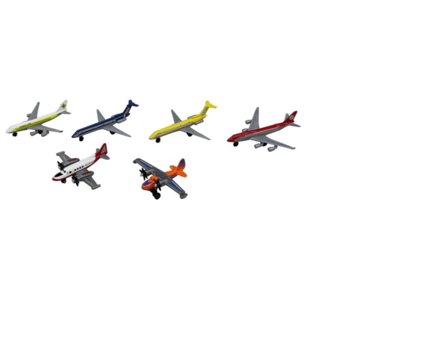 Toys Ken Black Toys | Super Wheelz 6 Pack Diecast Aeroplanes