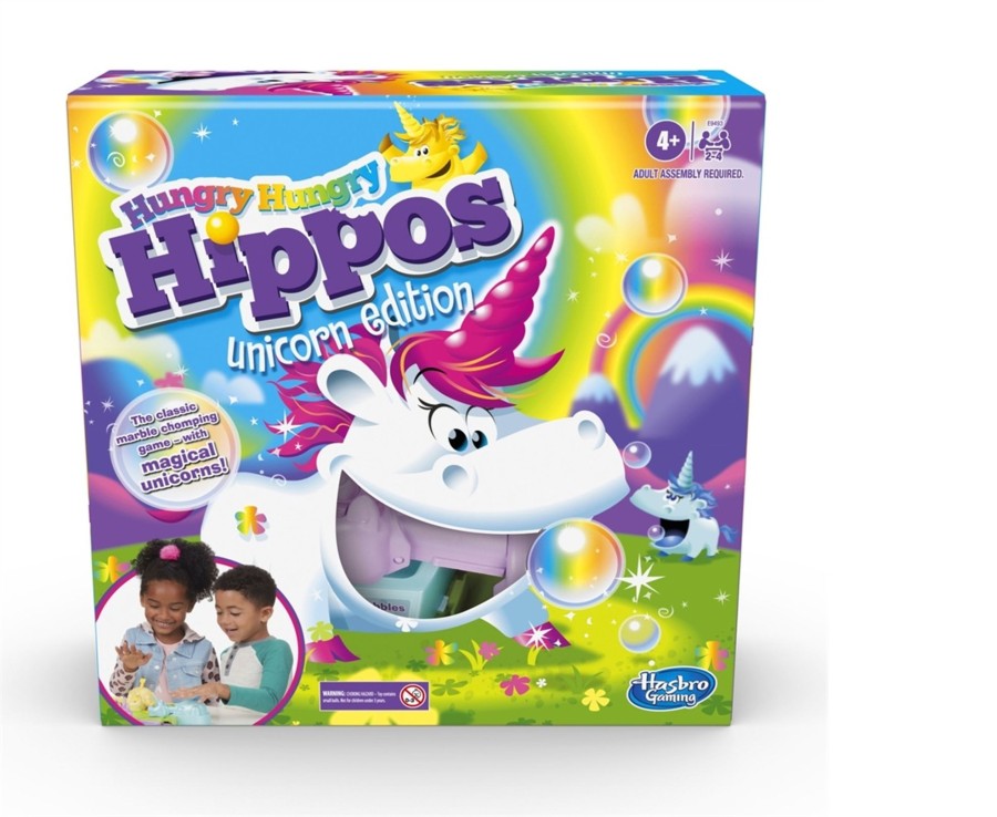 Learning & Education Ken Black Toys | Hungry Hungry Hippos Unicorn Edition