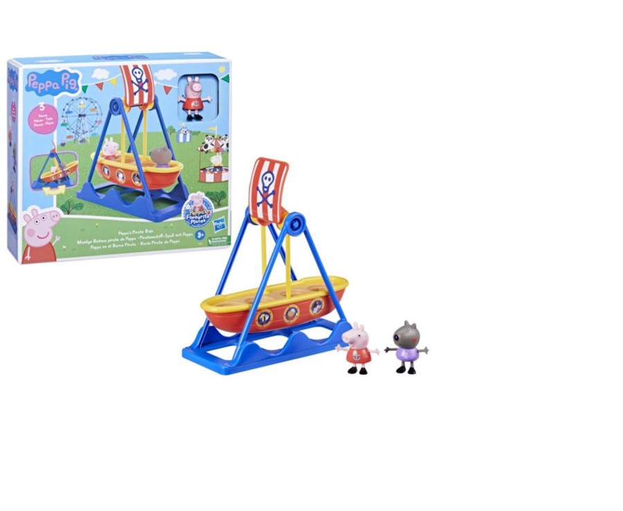 Toys Ken Black Toys | Peppa Pig Toys Peppa'S Pirate Ride Playset With 2 Peppa Pig Figures