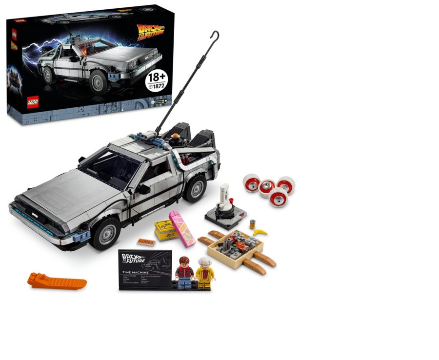 Toys Ken Black Toys | Lego Icons 10300 Back To The Future Time Machine Delorean Car Set