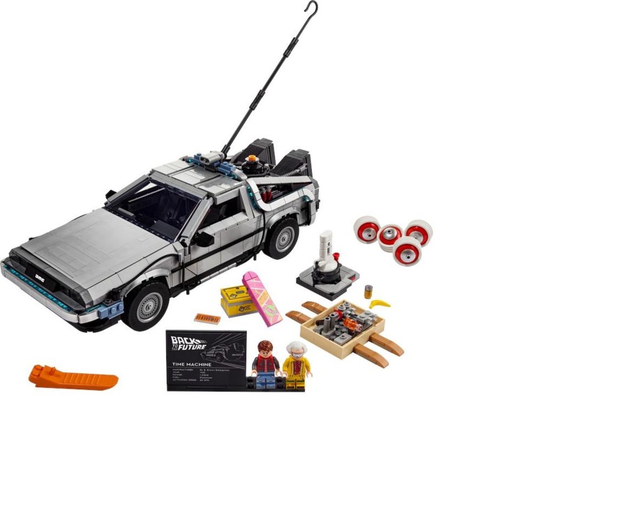 Toys Ken Black Toys | Lego Icons 10300 Back To The Future Time Machine Delorean Car Set