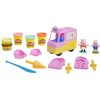 Learning & Education Ken Black Toys | Play-Doh Peppa'S Ice Cream Playset With 5 Modelling Compound Cans