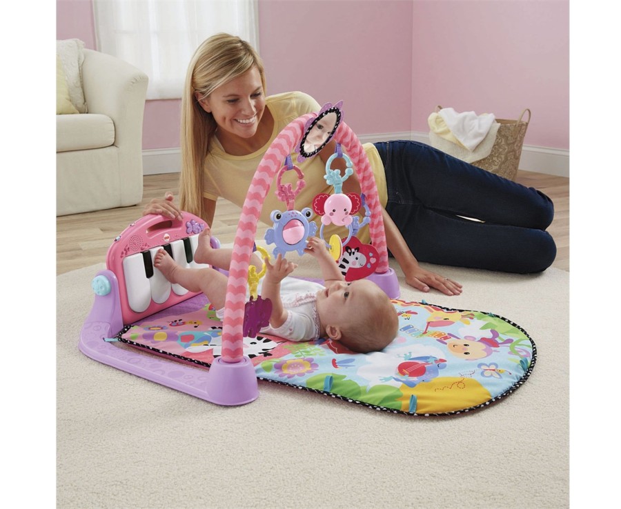 Baby Ken Black Toys | Fisher Price Kick & Play Piano Gym & Play Mat Pink