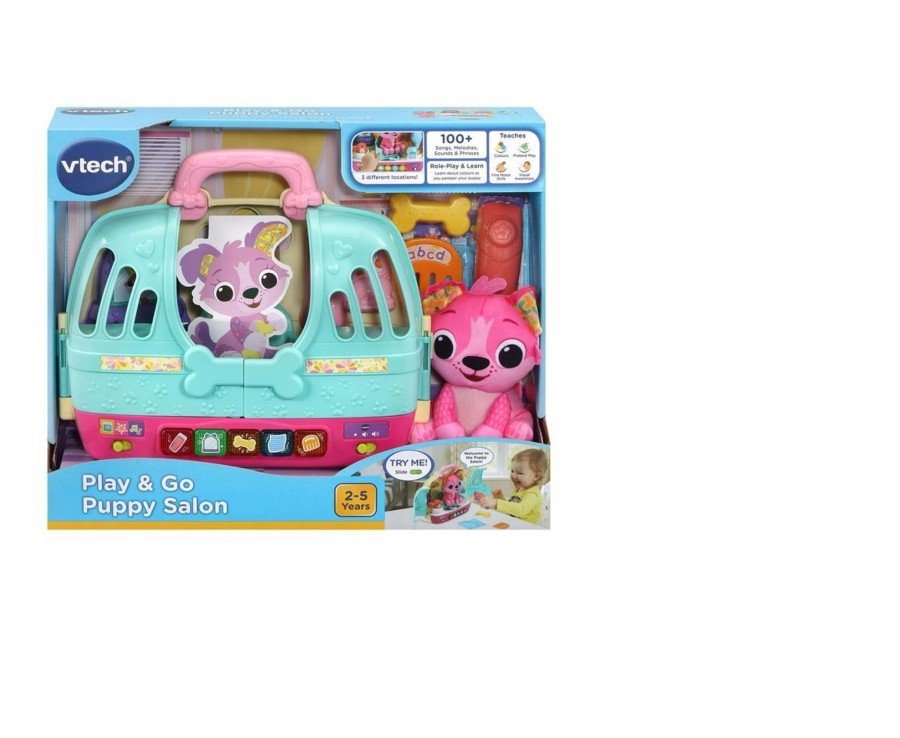 Toys Ken Black Toys | Vtech Play & Go Puppy Salon