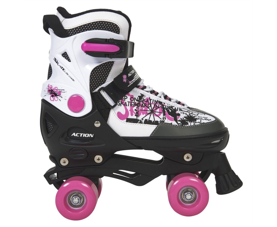 Outdoor Ken Black Toys | Blindside Quad Skate 4-7 (Uk) Pink/White