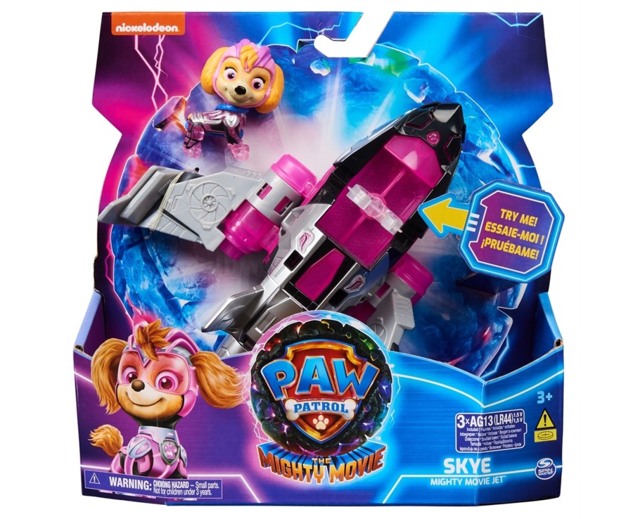 Toys Ken Black Toys | Paw Patrol: The Mighty Movie Aeroplane Toy With Skye