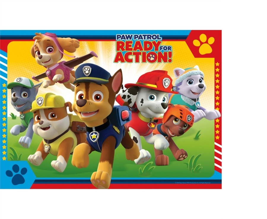 Learning & Education Ken Black Toys | Ravensburger Paw Patrol Bumper Puzzle Pack, 4 X 42 Piece Puzzle Assortment