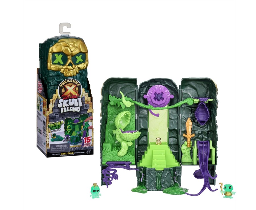 Toys Ken Black Toys | Treasure X Lost Lands Skull Island Swamp Tower Micro Playset