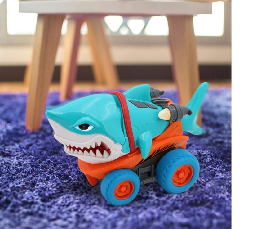 Toys Ken Black Toys | Super Wheelz Chomp & Cruise Shark With Lights & Sounds