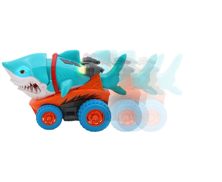 Toys Ken Black Toys | Super Wheelz Chomp & Cruise Shark With Lights & Sounds