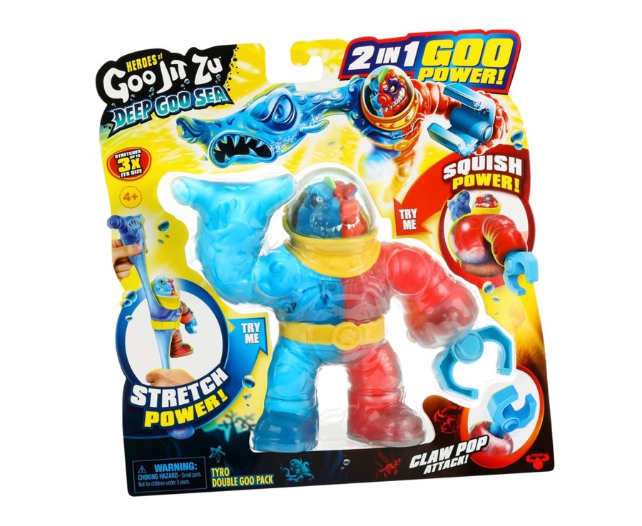 Toys Ken Black Toys | Heroes Of Goo Jit Zu Deep Goo Sea - Double Goo Attack Pack Assortment