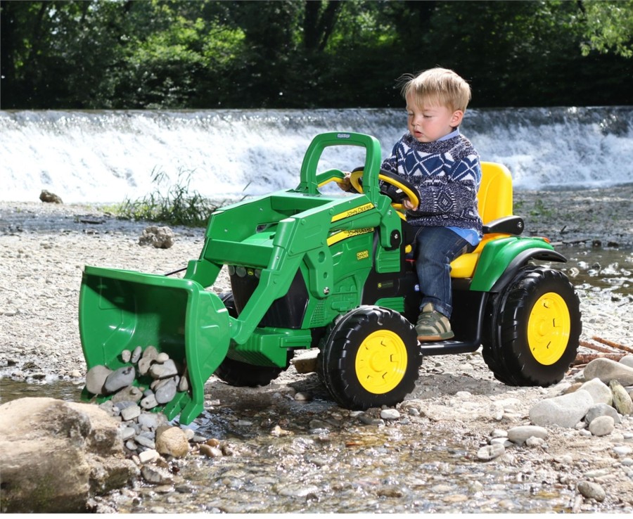 Outdoor Ken Black Toys | John Deere Ground Loader 12V - Peg Perego