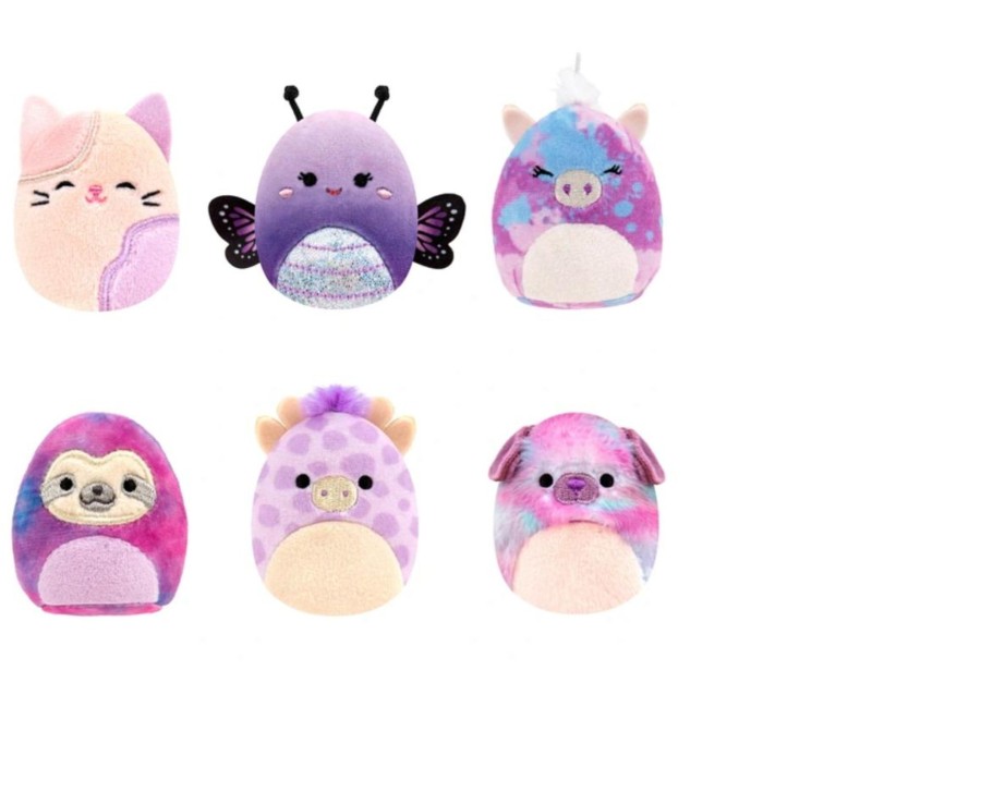 Toys Ken Black Toys | Squishville 5Cm Squishmallows 6 Pack - Purple Pals Squad