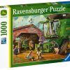 Learning & Education Ken Black Toys | Ravensburger John Deere Then & Now 1000 Piece Jigsaw Puzzle