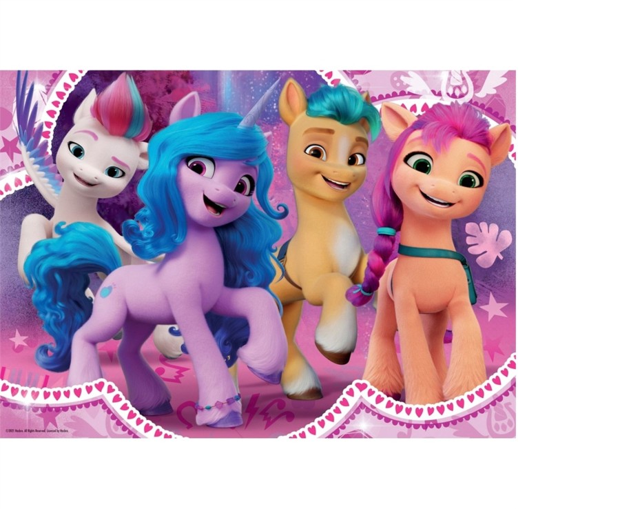 Learning & Education Ken Black Toys | Ravensburger My Little Pony Movie 2, 4X 42 Piece Jigsaw Puzzle Bumper Pack