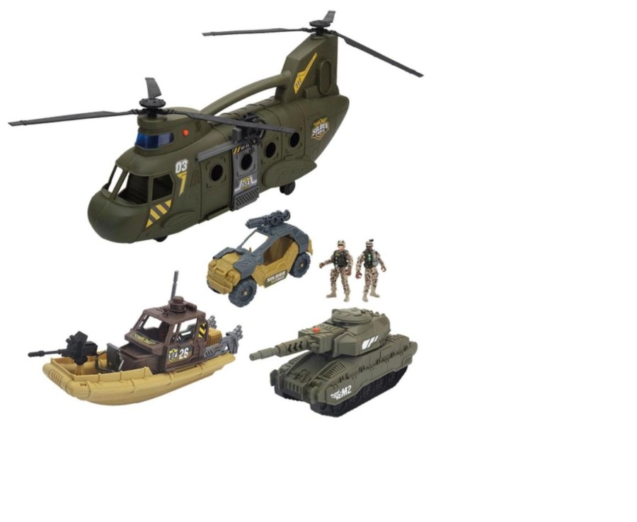 Toys Ken Black Toys | Soldier Force Military Vehicles Playset