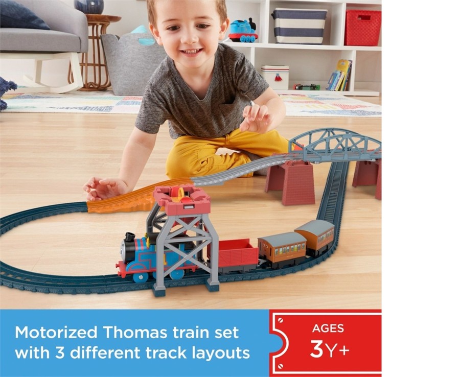 Toys Ken Black Toys | Thomas & Friends 3-In-1 Motorised Package Pickup Track Set