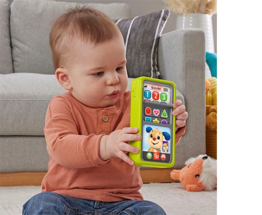 Toys Ken Black Toys | Fisher Price Laugh & Learn 2-In-1 Slide To Learn Smartphone Toy