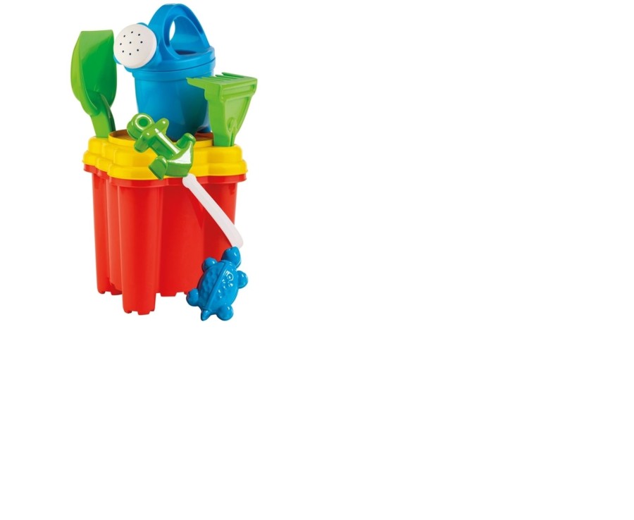 Outdoor Ken Black Toys | Castle Shape Bucket Set With Watering Can And Accessories Assortment