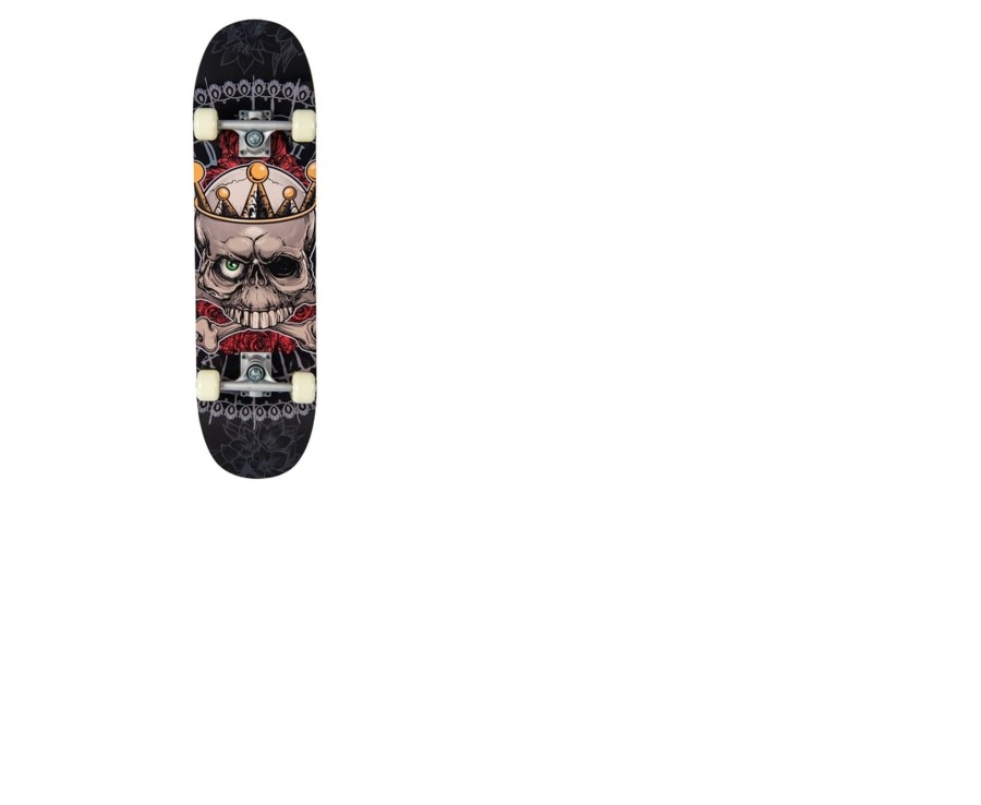 Outdoor Ken Black Toys | Grey Skullz Skateboard 78Cm