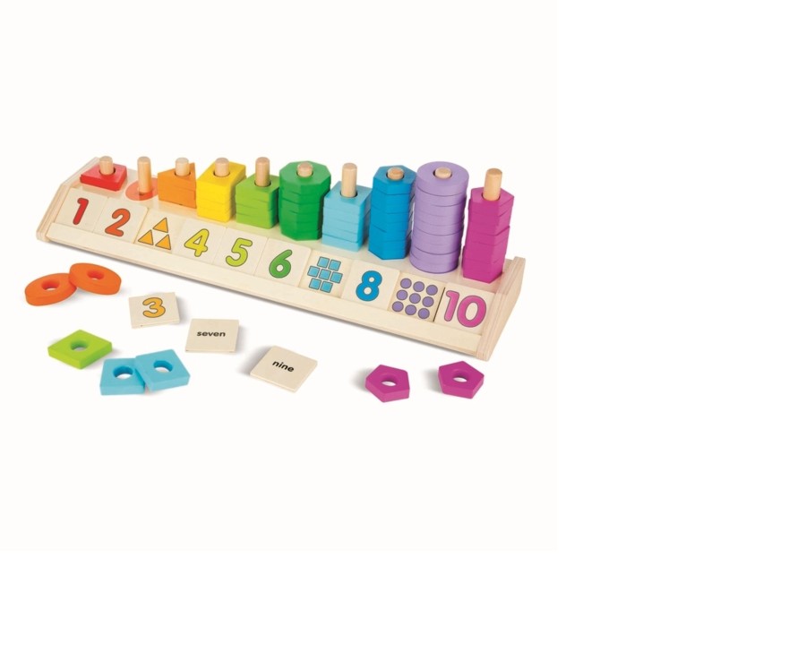 Toys Ken Black Toys | Melissa & Doug Counting Shape Stacker