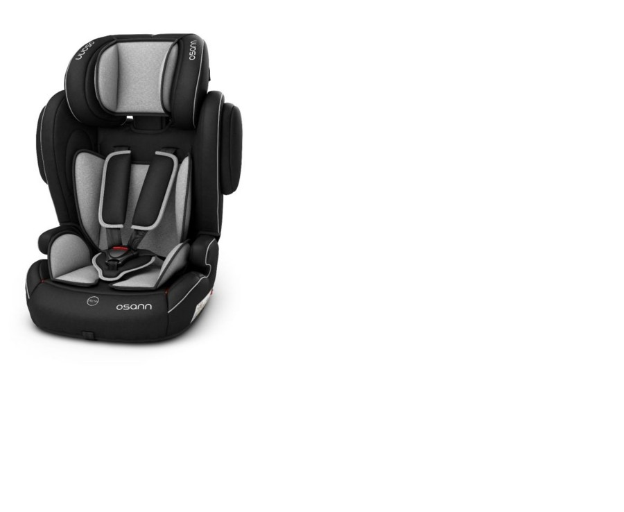 Baby Ken Black Toys | Osann Flux Isofix Group 1/2/3 Harnessed High Back Booster Car Seat, Side Impact Protection Padding &