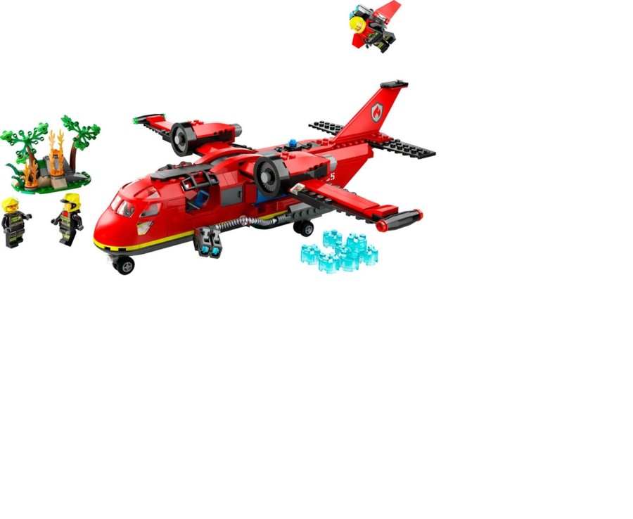 Toys Ken Black Toys | Lego® City Fire Rescue Plane Building Toy Set 60413