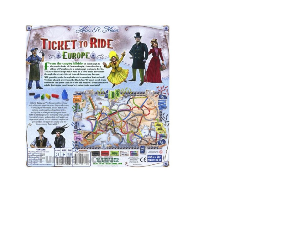 Learning & Education Ken Black Toys | Ticket To Ride: Europe