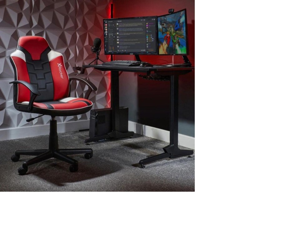 Tech & Gaming Ken Black Toys | X Rocker Apollo - Office Mid-Back Gaming Chair