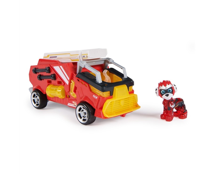 Toys Ken Black Toys | Paw Patrol: The Mighty Movie, Fire Truck Toy With Marshall