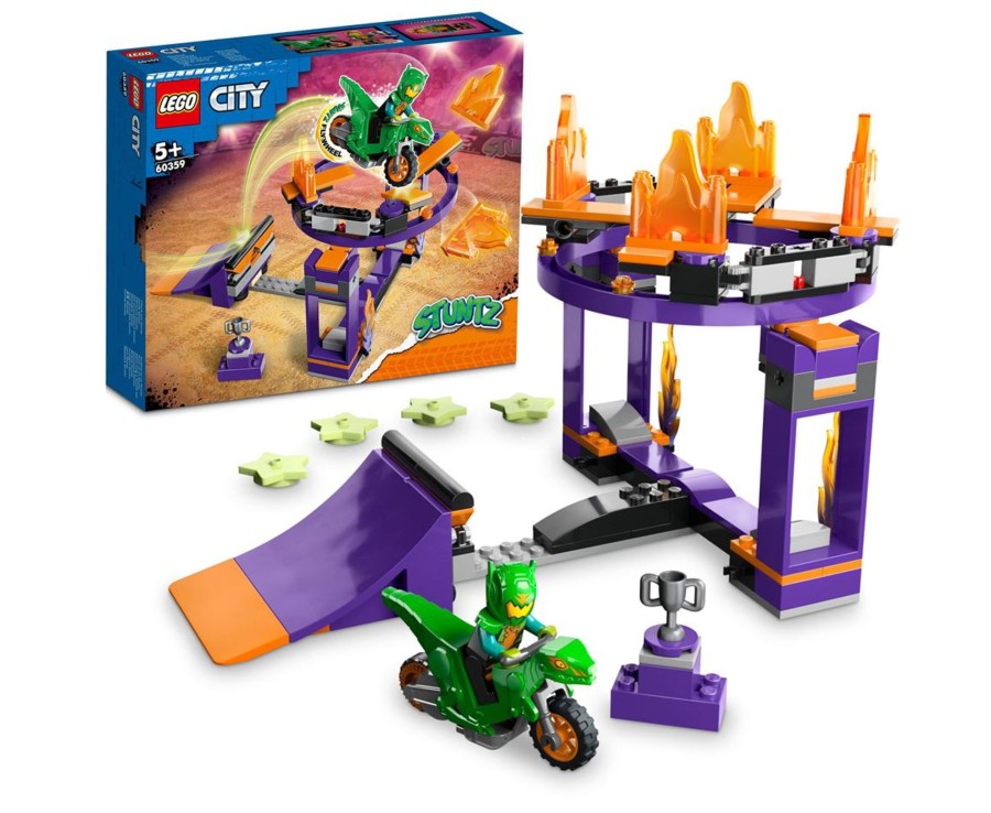 Toys Ken Black Toys | Lego® City Dunk Stunt Ramp Challenge 60359 Building Toy Set (144 Pieces)