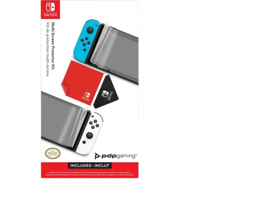 Tech & Gaming Ken Black Toys | Pdp Gaming Multi-Screen Protector Kit For Nintendo Switch Or Nintendo Switch Oled