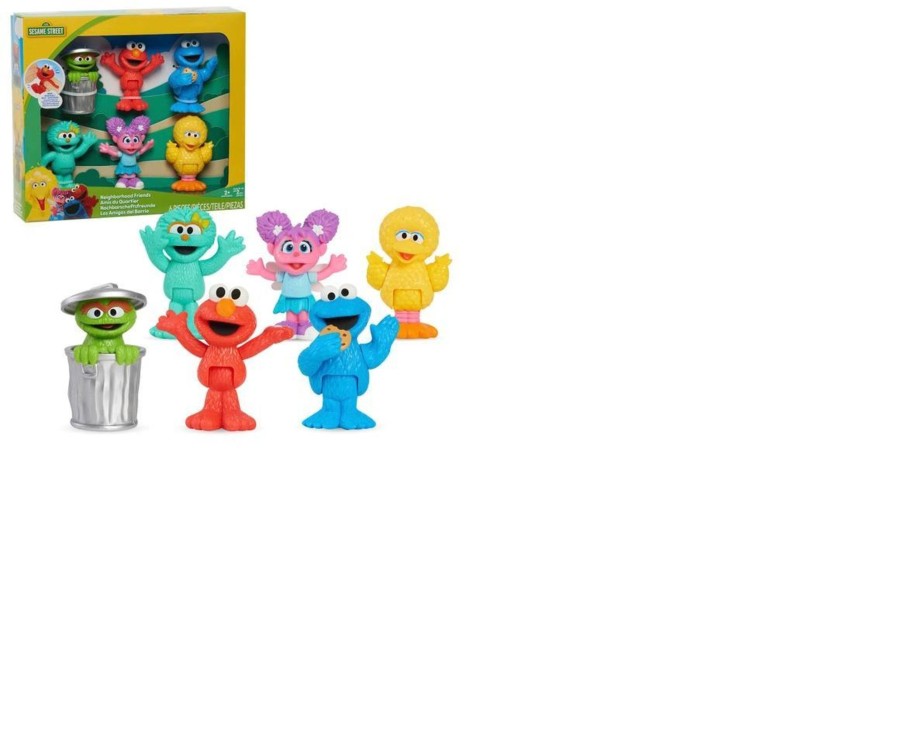 Toys Ken Black Toys | Sesame Street Neighbourhood Friends Poseable Figures 6 Pack