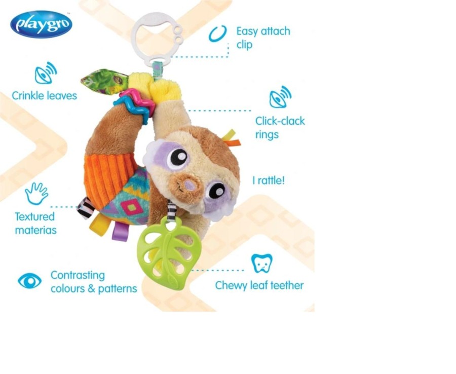 Baby Ken Black Toys | Playgro Sensory Friend Salo Sloth