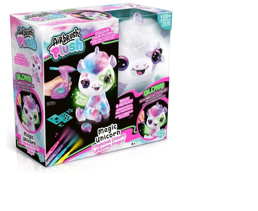 Learning & Education Ken Black Toys | Airbrush Plush Magic Unicorn