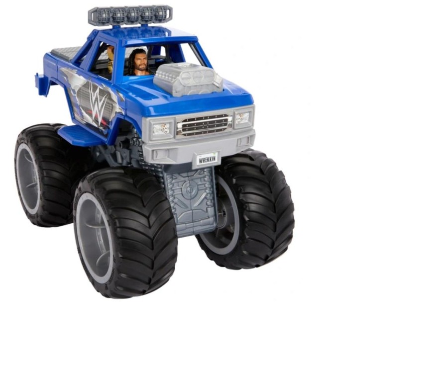 Toys Ken Black Toys | Wwe Wrekkin' Slam Crusher Monster Truck