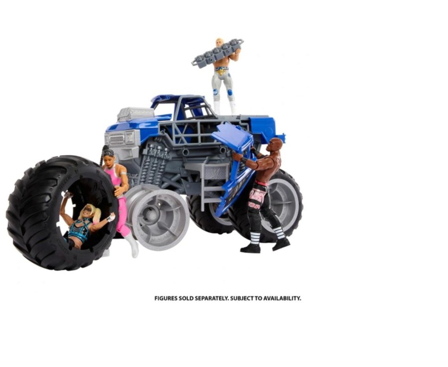 Toys Ken Black Toys | Wwe Wrekkin' Slam Crusher Monster Truck