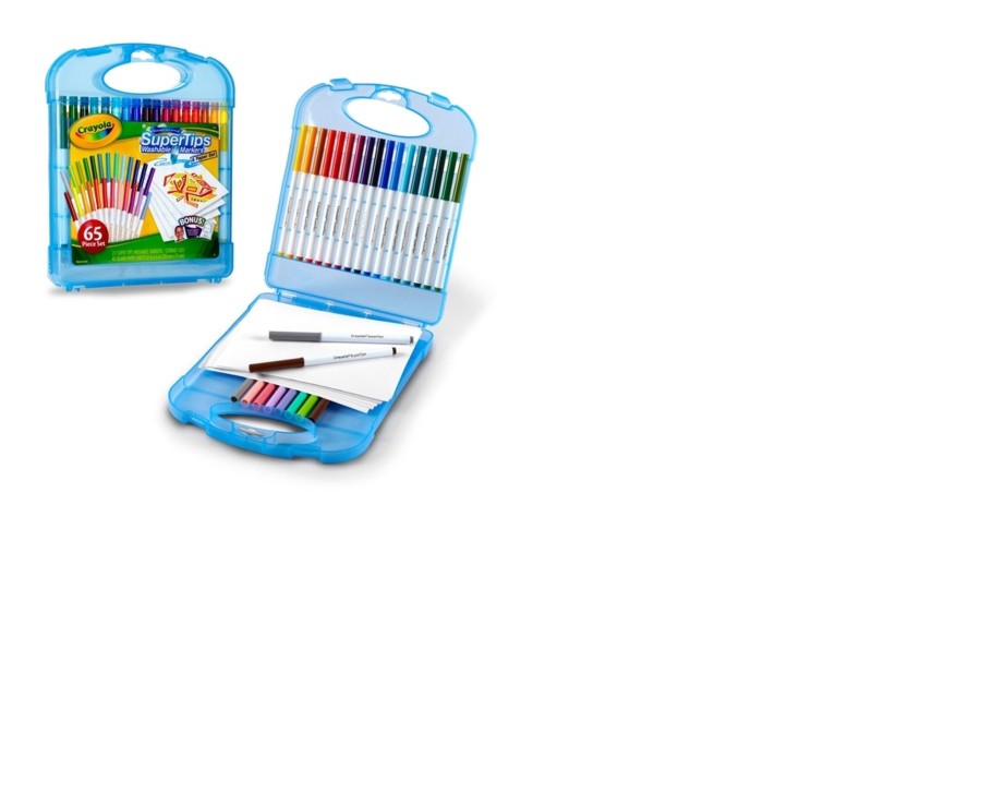 Learning & Education Ken Black Toys | Crayola Supertips Colour And Create Case