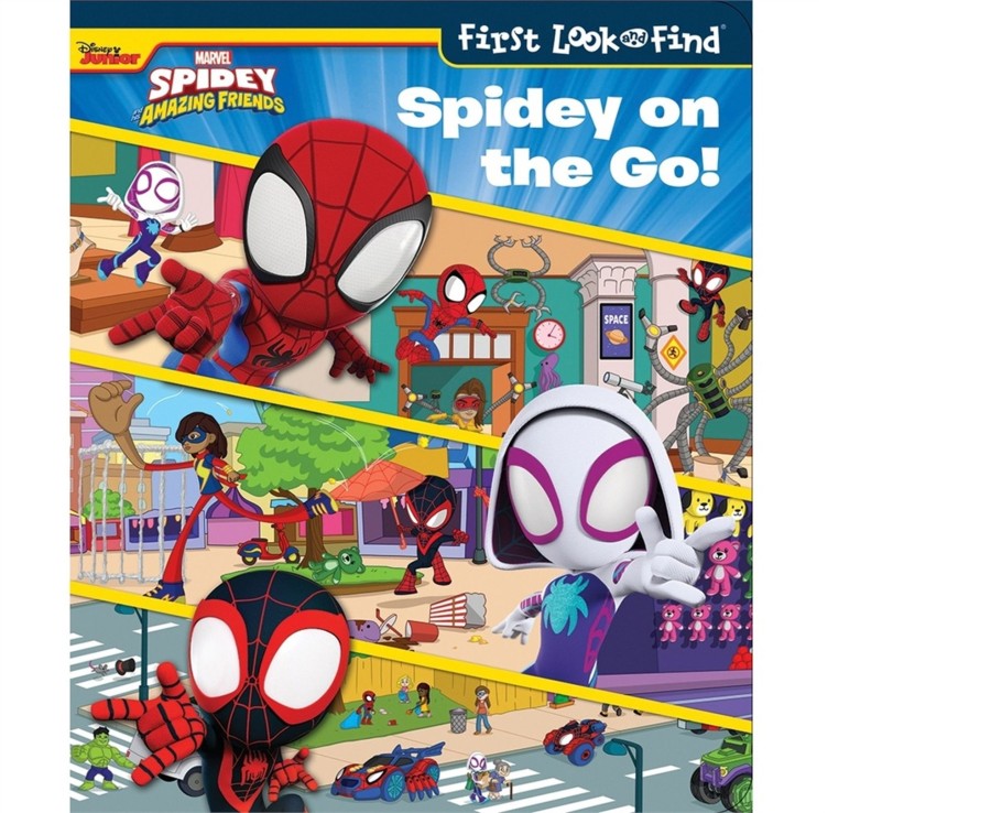 Learning & Education Ken Black Toys | Marvel Spidey And His Amazing Friends Book And Plush Boxset