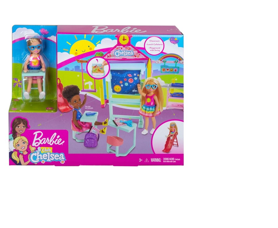 Toys Ken Black Toys | Barbie Club Chelsea Doll And School Playset, 6-Inch Blonde, With Accessories